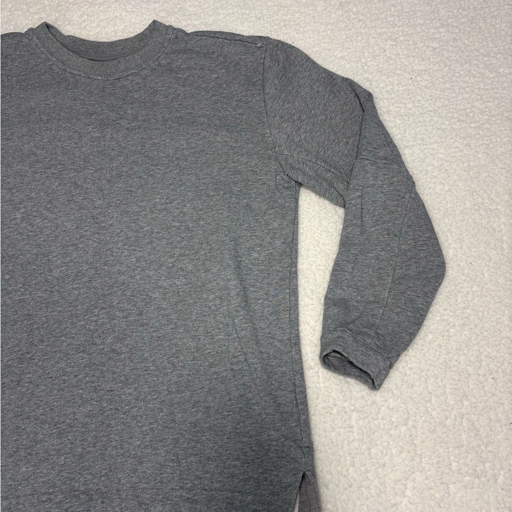 BYLT Men Gray Active Fleece Core Crewneck Sweatshirt - Picture 2 of 13